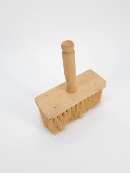 Maler-Deckenbürste eckig 18 x 7 cm mit Holzgriff / Fibre
